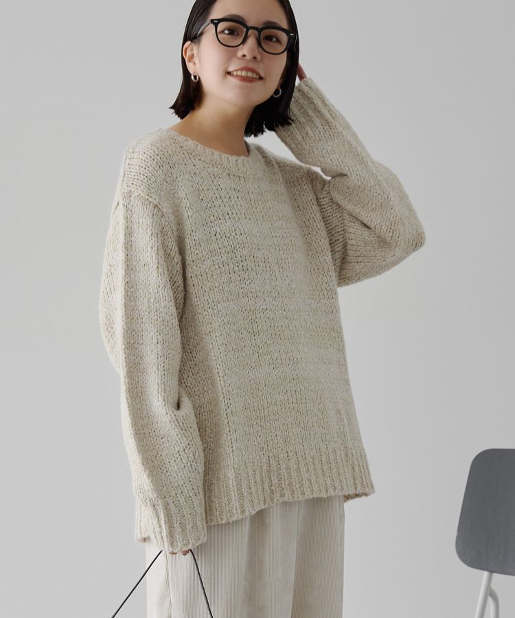 AMERICAN HOLIC「メランジルーズニットプルオーバー」|ニット・セーター|