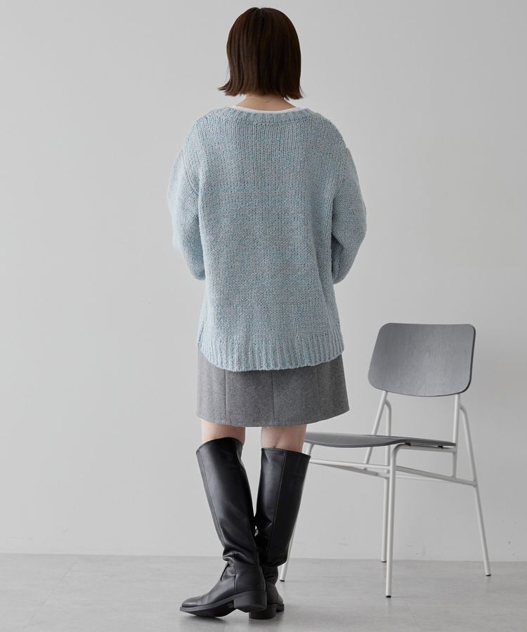 AMERICAN HOLIC「メランジルーズニットプルオーバー」|ニット・セーター|