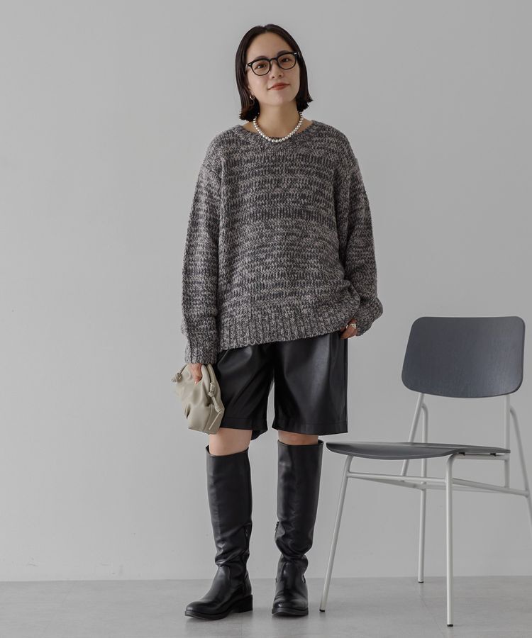 AMERICAN HOLIC「メランジルーズニットプルオーバー」|ニット・セーター|