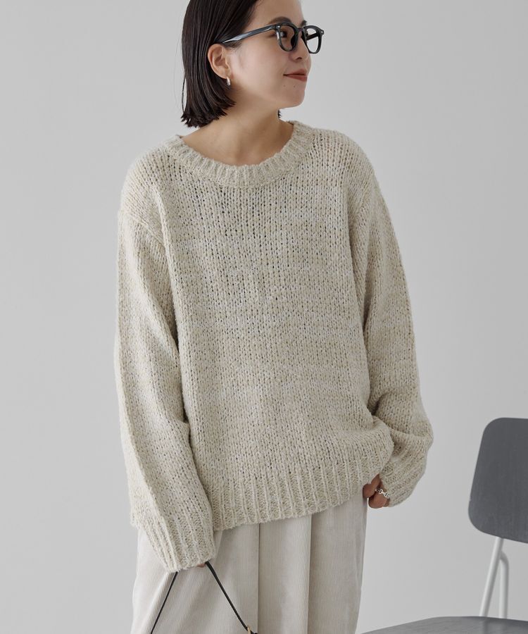 AMERICAN HOLIC「メランジルーズニットプルオーバー」|ニット・セーター|