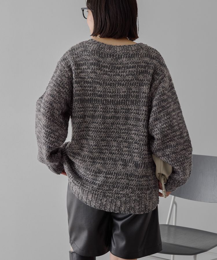 AMERICAN HOLIC「メランジルーズニットプルオーバー」|ニット・セーター|