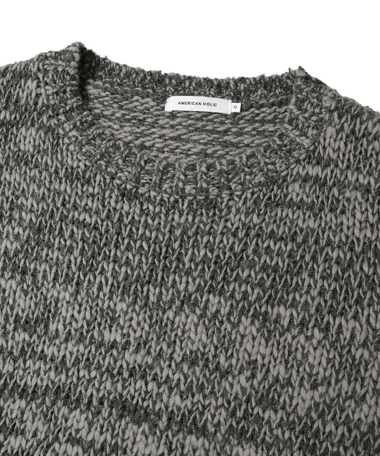 AMERICAN HOLIC「メランジルーズニットプルオーバー」|ニット・セーター|