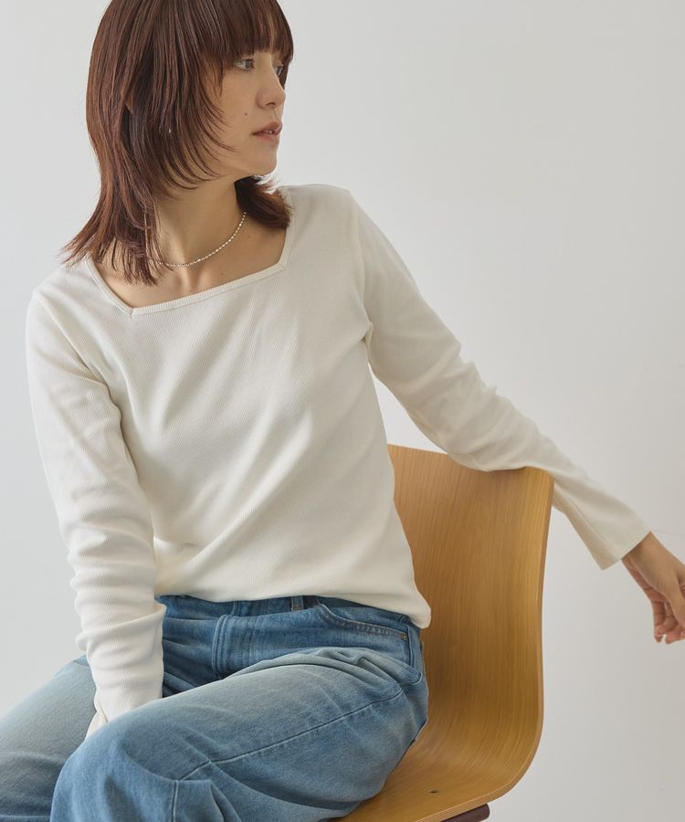 AMERICAN HOLIC「【2WAY】スクエアネックプルオーバー」|Tシャツ・カットソー|