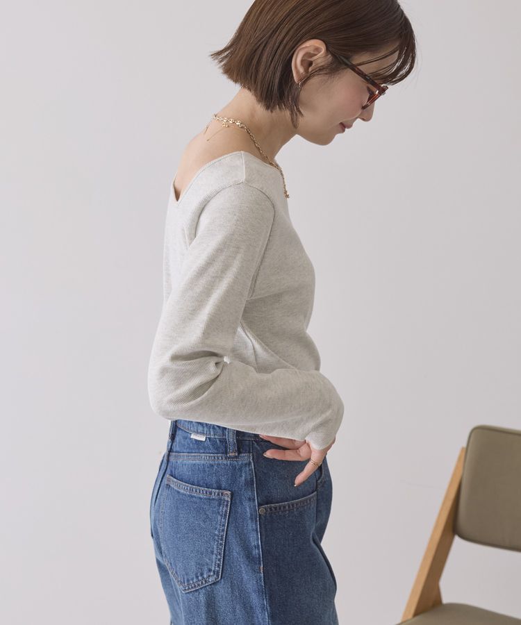 AMERICAN HOLIC「【2WAY】スクエアネックプルオーバー」|Tシャツ・カットソー|