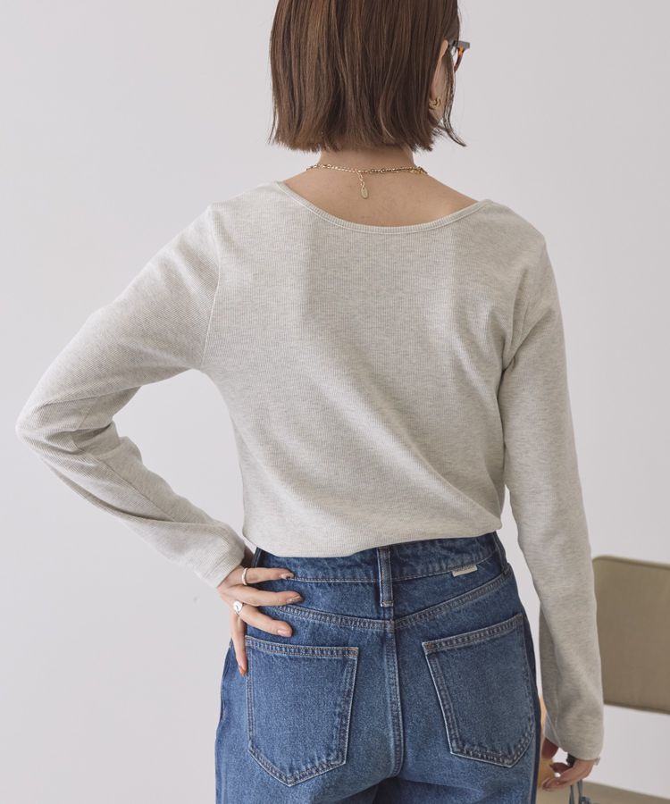 AMERICAN HOLIC「【2WAY】スクエアネックプルオーバー」|Tシャツ・カットソー|