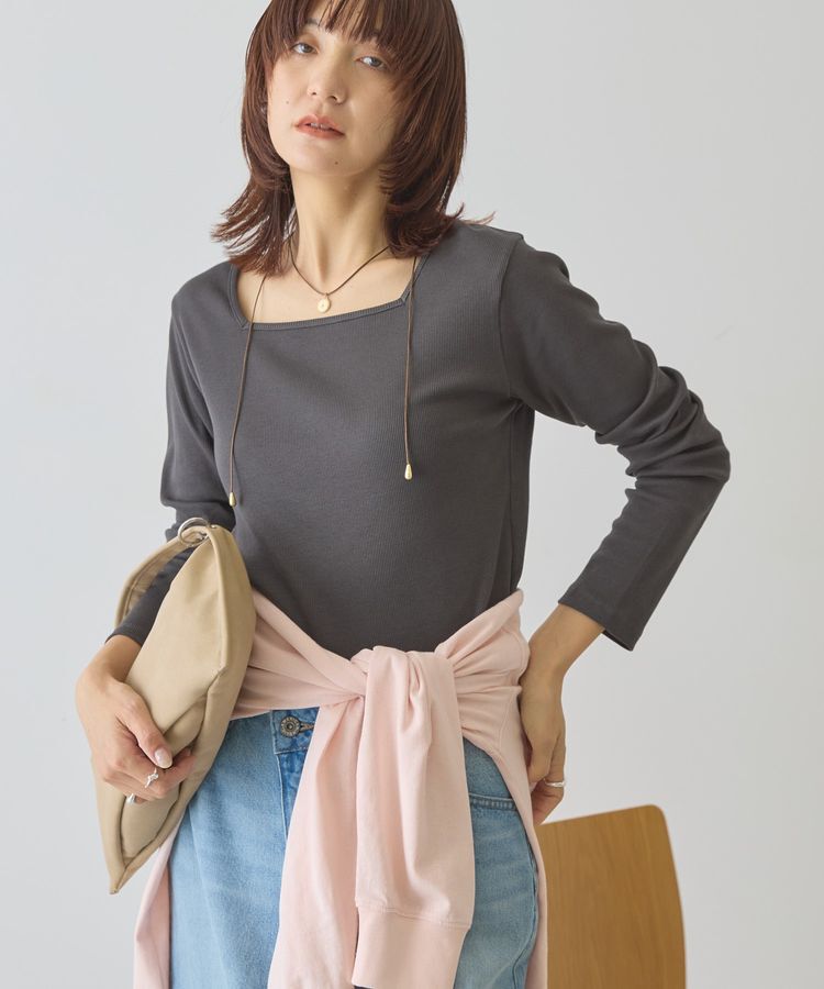 AMERICAN HOLIC「【2WAY】スクエアネックプルオーバー」|Tシャツ・カットソー|