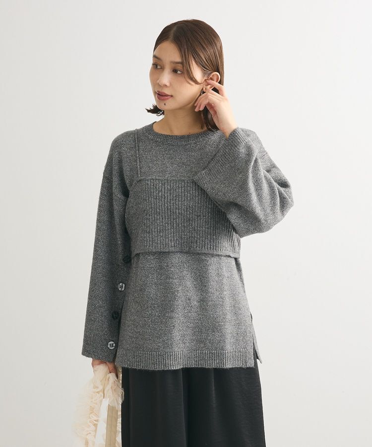 Green Parks「SET2点 ニットキャミ+ニットチュニック」|ニット・セーター|
