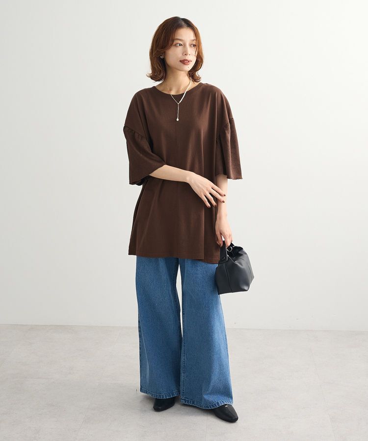 Green Parks「袖サテンドッキングチュニック」|チュニック|