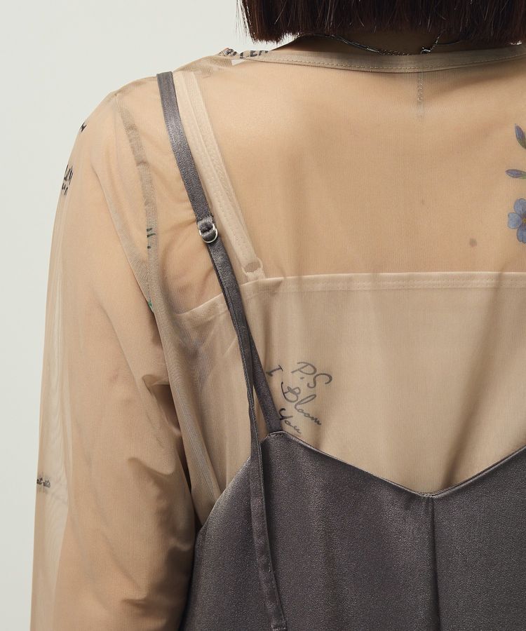 Green Parks「前後2WAYサテンキャミワンピース」|ワンピース|