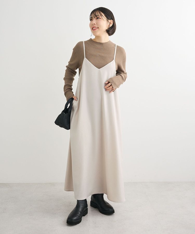 Green Parks「前後2WAYサテンキャミワンピース」|ワンピース|