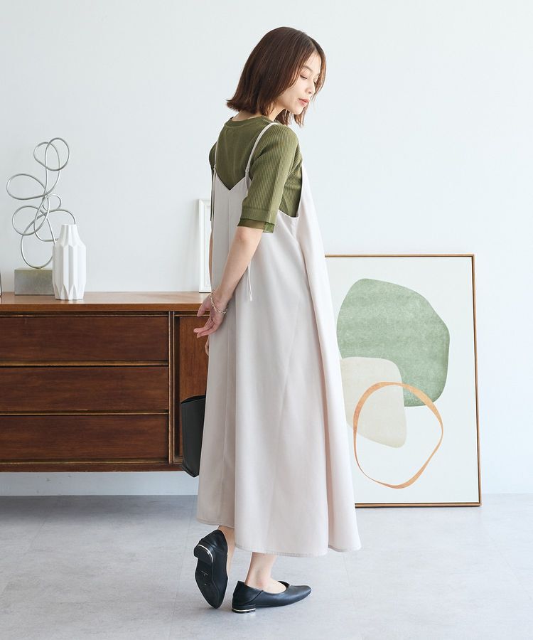 Green Parks「前後2WAYサテンキャミワンピース」|ワンピース|