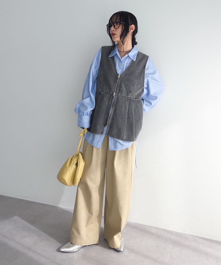 Green Parks「デニムペプラムジレ」|その他|