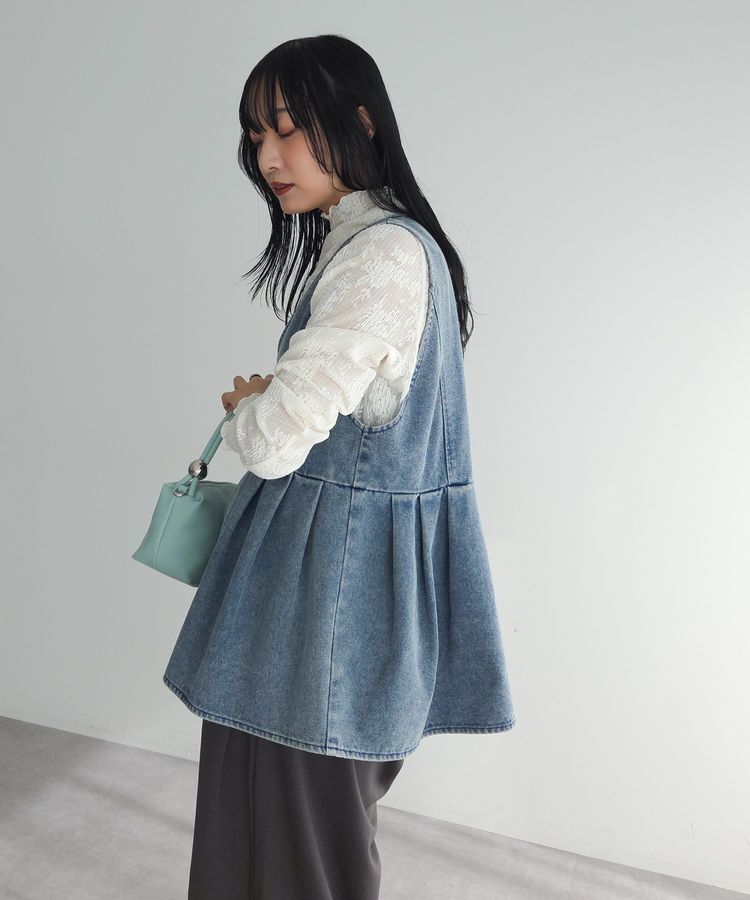 Green Parks「デニムペプラムジレ」|その他|