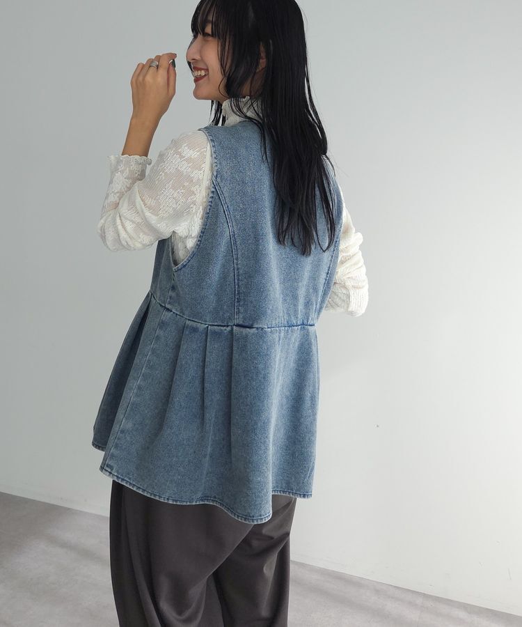 Green Parks「デニムペプラムジレ」|その他|
