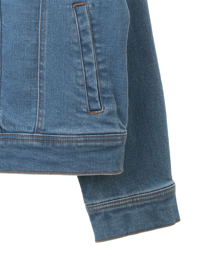 YECCA VECCA「ノーカラーストレッチGジャン」|テーラードジャケット|