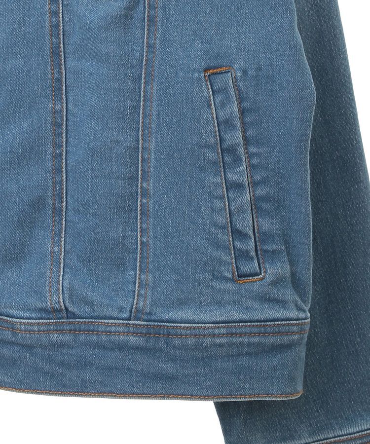 YECCA VECCA「ノーカラーストレッチGジャン」|テーラードジャケット|