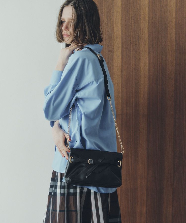 YECCA VECCA「ベルトデザインチェーンバッグ」|ショルダー・メッセンジャー|