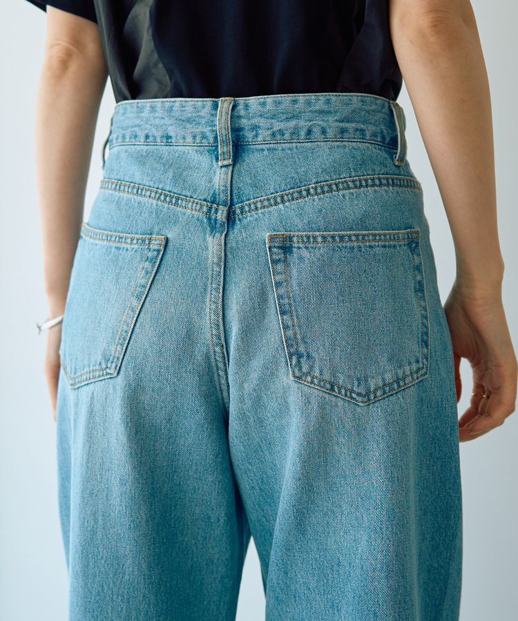 YECCA VECCA「ルーズストレートデニムパンツ」|デニム|