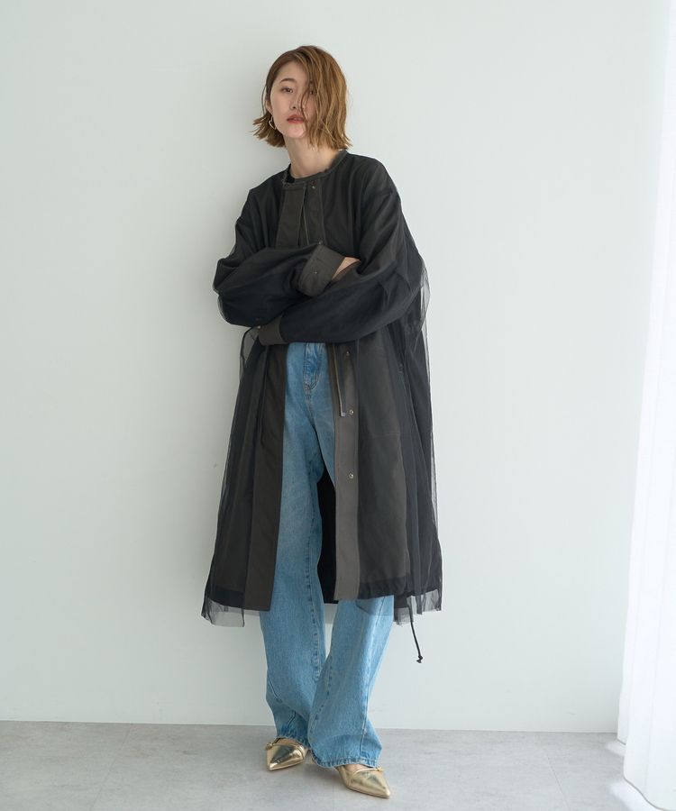 YECCA VECCA「ルーズストレートデニムパンツ」|デニム|