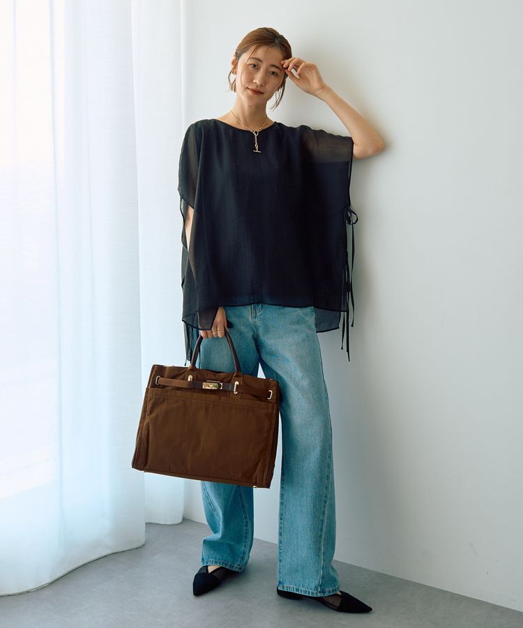 YECCA VECCA「ルーズストレートデニムパンツ」|デニム|