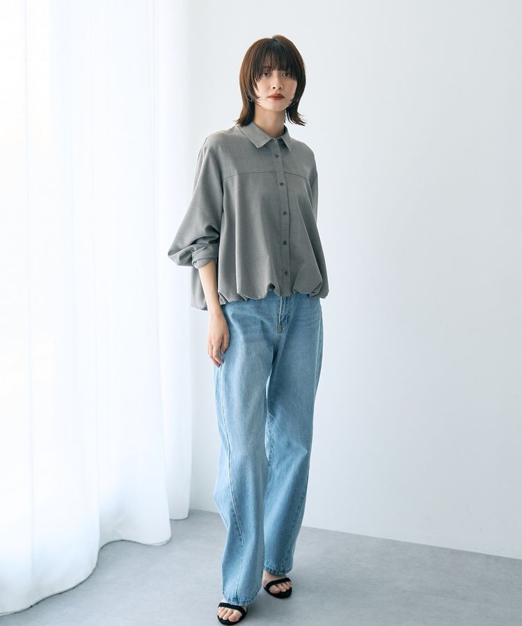 YECCA VECCA「ルーズストレートデニムパンツ」|デニム|