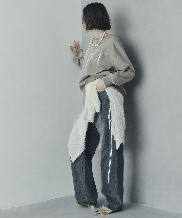 YECCA VECCA「ルーズストレートデニムパンツ」|デニム|