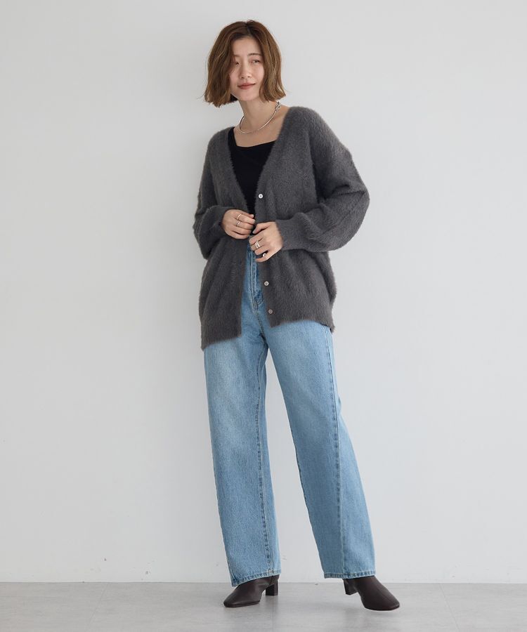 YECCA VECCA「ルーズストレートデニムパンツ」|デニム|