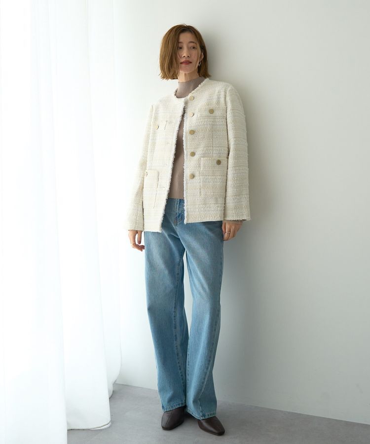 YECCA VECCA「ルーズストレートデニムパンツ」|デニム|