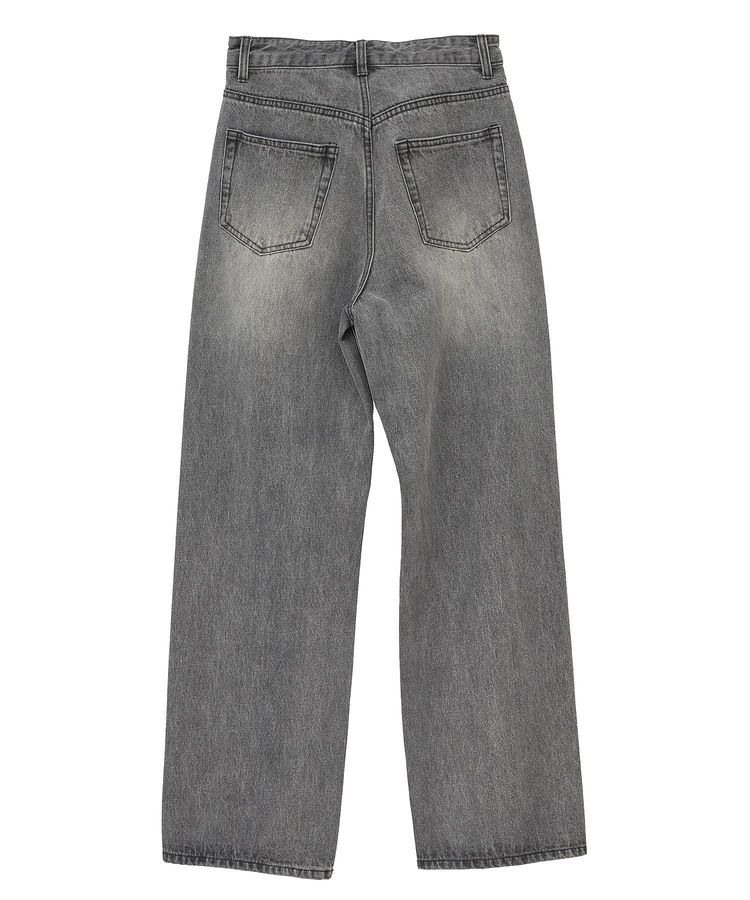 YECCA VECCA「ルーズストレートデニムパンツ」|デニム|