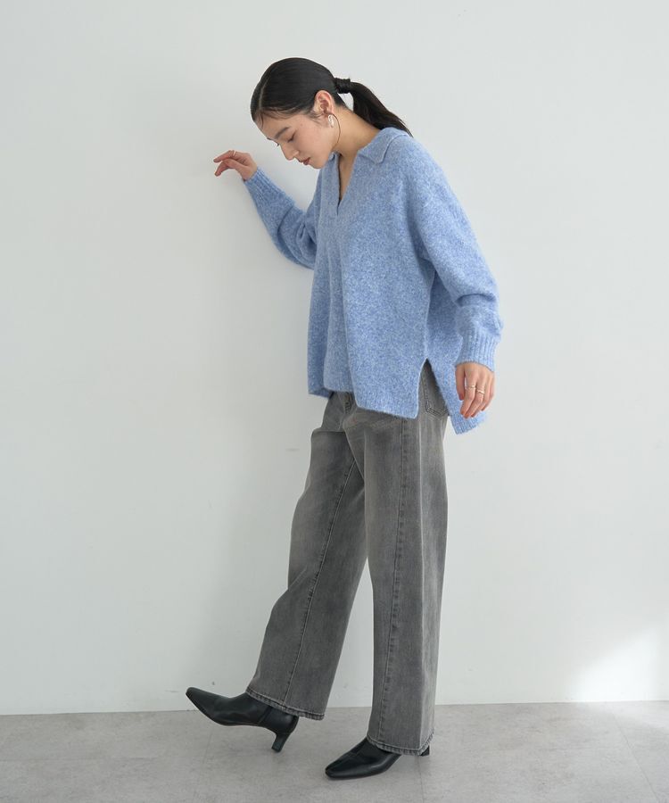 YECCA VECCA「ルーズストレートデニムパンツ」|デニム|