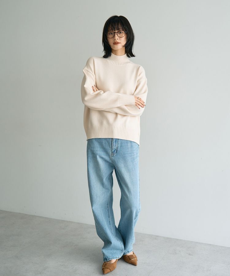 YECCA VECCA「ルーズストレートデニムパンツ」|デニム|