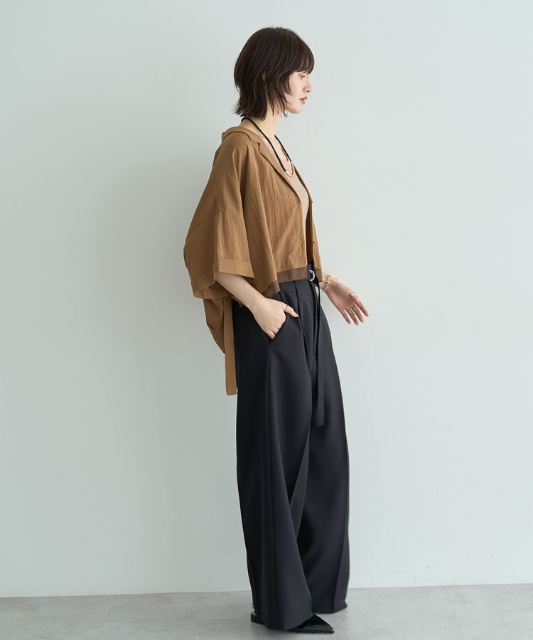 Editt by YECCA VECCA「【接触冷感】クロップドデザインジャケット②」|テーラードジャケット|