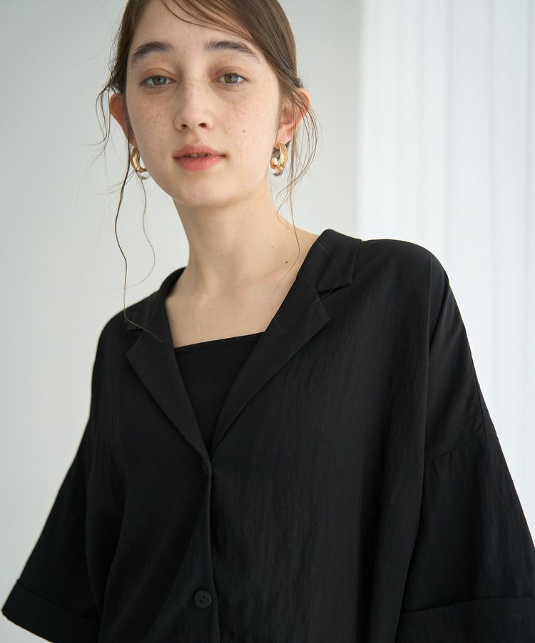 Editt by YECCA VECCA「【接触冷感】クロップドデザインジャケット②」|テーラードジャケット|