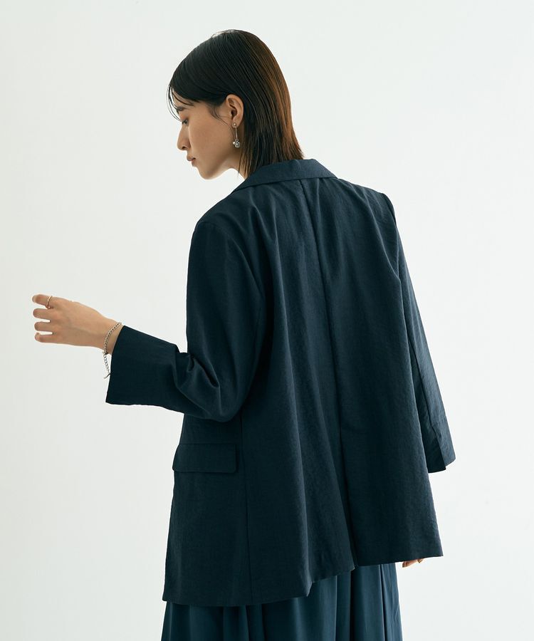 YECCA VECCA「リネンライクジャケット②」|テーラードジャケット|