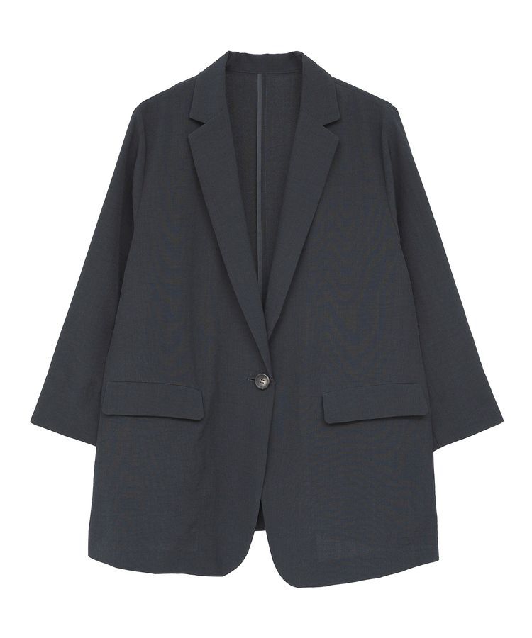 YECCA VECCA「リネンライクジャケット②」|テーラードジャケット|