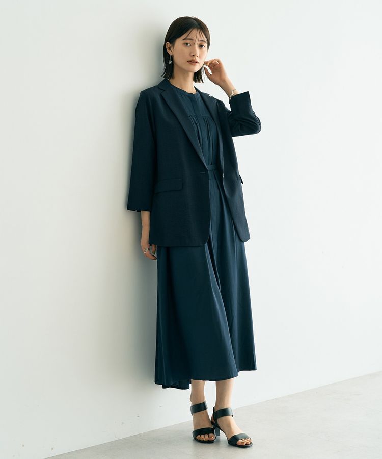 YECCA VECCA「リネンライクジャケット②」|テーラードジャケット|