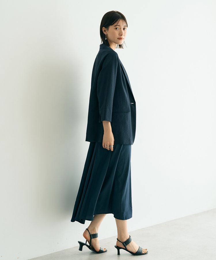 YECCA VECCA「リネンライクジャケット②」|テーラードジャケット|