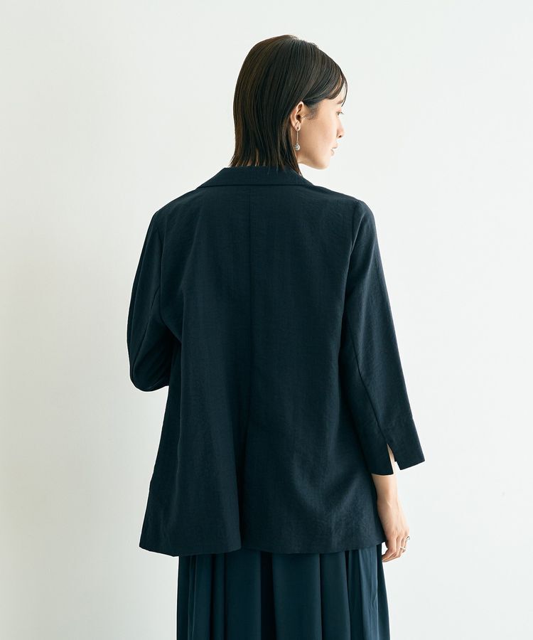 YECCA VECCA「リネンライクジャケット②」|テーラードジャケット|