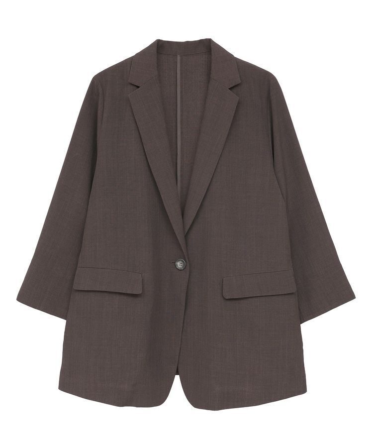 YECCA VECCA「リネンライクジャケット②」|テーラードジャケット|
