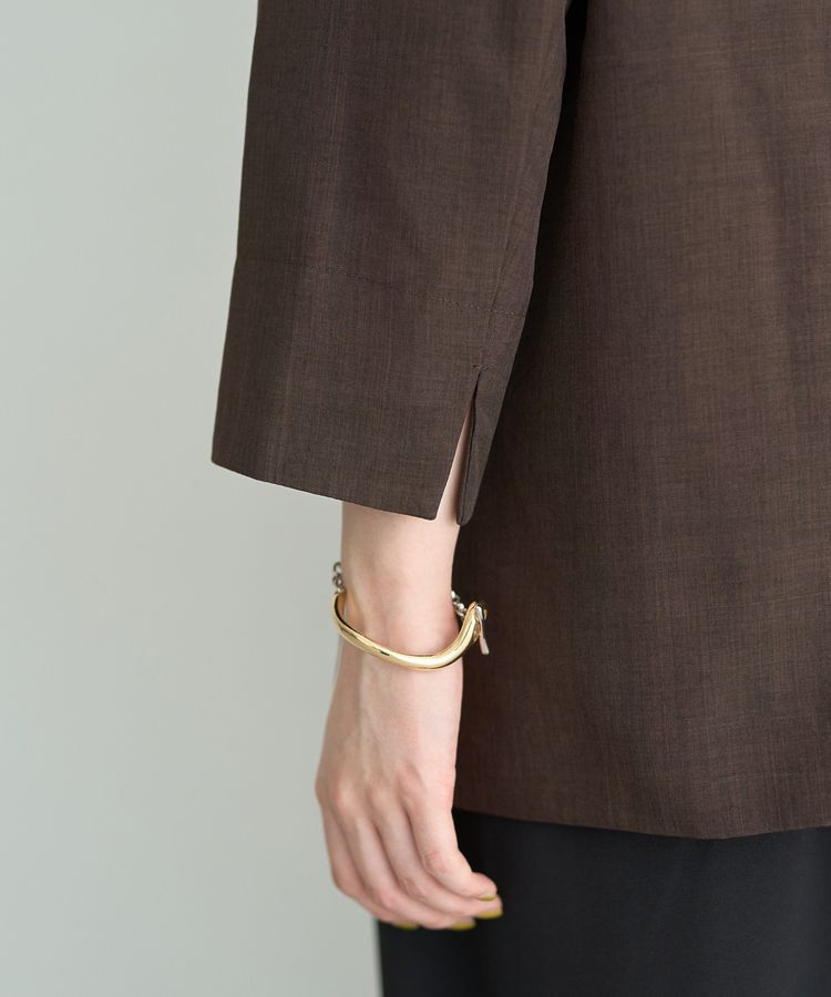 YECCA VECCA「リネンライクジャケット②」|テーラードジャケット|