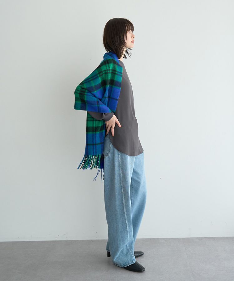 YECCA VECCA「リブMIXジョーゼットブラウス」|シャツ・ブラウス|