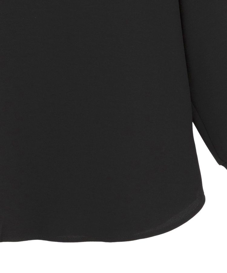 YECCA VECCA「リブMIXジョーゼットブラウス」|シャツ・ブラウス|