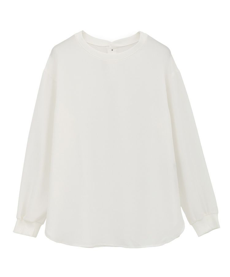 YECCA VECCA「リブMIXジョーゼットブラウス」|シャツ・ブラウス|