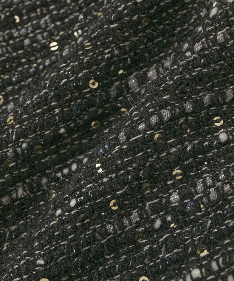 YECCA VECCA「ノーカラーツイードジャケット」|テーラードジャケット|