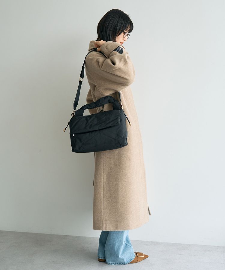 YECCA VECCA「【story.】ギャザーフラップハンドバッグ」|ハンドバッグ|