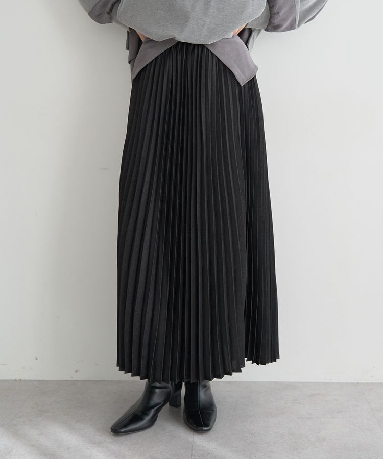 YECCA VECCA「サテンプリーツスカート」|スカート|