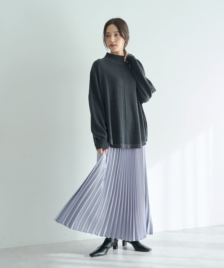 YECCA VECCA「サテンプリーツスカート」|スカート|