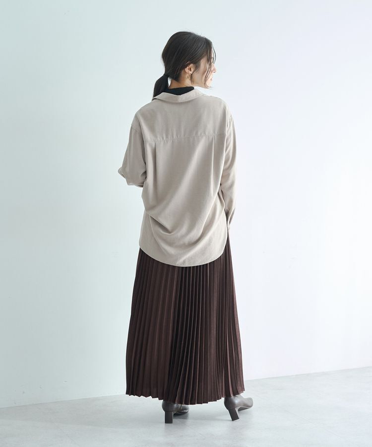 YECCA VECCA「サテンプリーツスカート」|スカート|