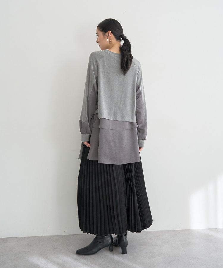 YECCA VECCA「サテンプリーツスカート」|スカート|