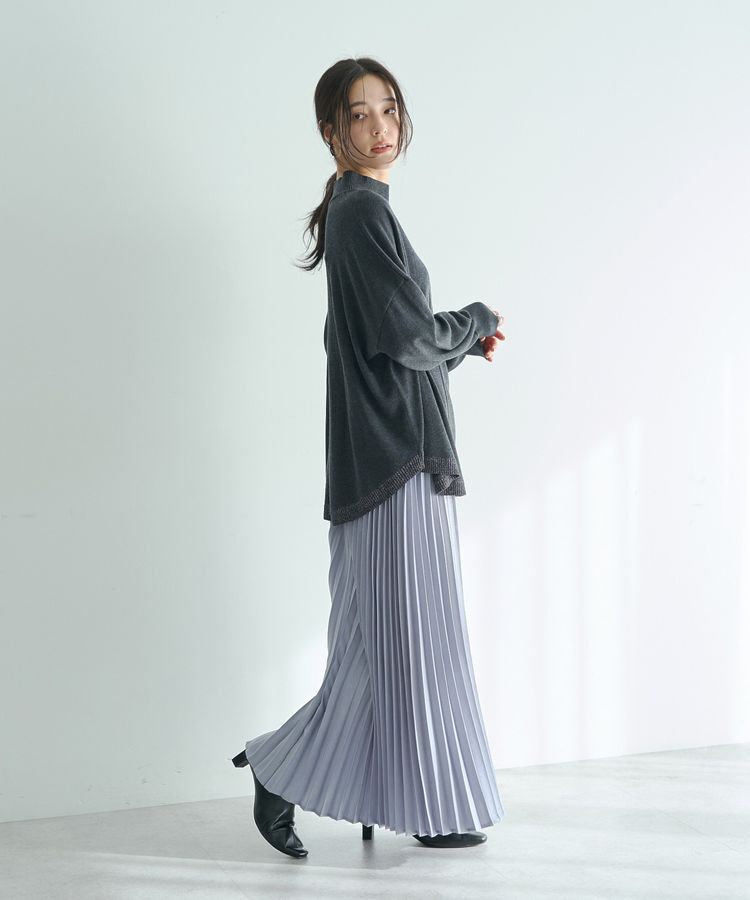 YECCA VECCA「サテンプリーツスカート」|スカート|